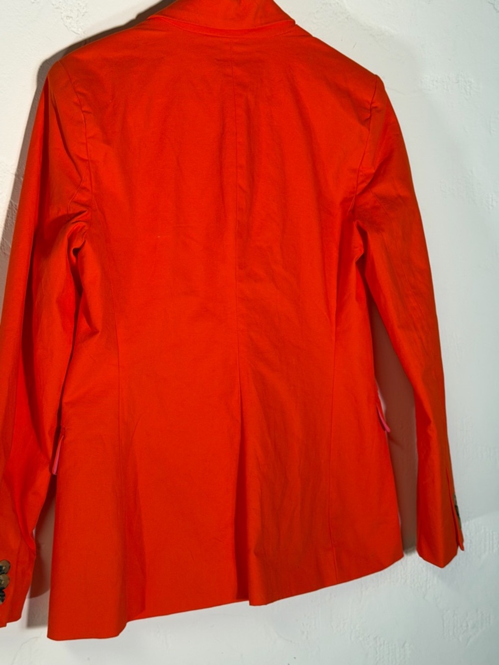 Bright Orange Single-Button Tailored Blazer - classic style - Picture 11 of 16